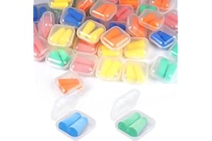RAIRSKY 50 Paar Foam Ear Plugs Schaumstoff Ohrstöpsel, Ohrenstopsel zum Schlafen, Wiederverwendbarer Ultraweicher schlaf ohrstöpsel, Ohrstöpsel Schlafen Schaumstoff für Arbeit, Konzerte, Reisen, Studium