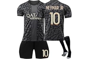 YUZOLEE PSG Kits Kids/Aldult Football Kit PSG Football Strip for Boys Girls 2023/24 Paris Soccer Jersey for Men Women No 7,No 10,No 30 Football Kits for Children, Birthday Gifts