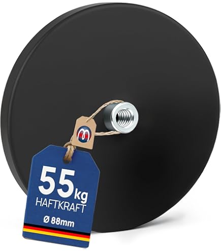 2 NEODYM FLACHGREIFER TOPFMAGNETE D16x5 MM MIT BOHRUNG SENKUNG 5 - Foto 6