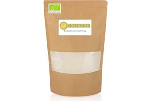 ‎BIOBUDDYS Bio Buchweizenmehl 1kg - Die glutenfreie Alternative zu Dinkel, Weizen, Roggen und Co.