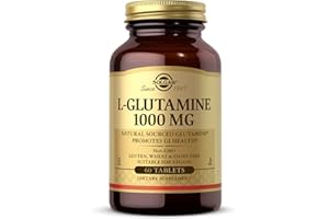 Solgar L-Glutamine 1000 mg Tablets - Pack of 60 - Supports Muscle Function - For Active Lifestyles - Great Addition to Whey Powder - Vegan