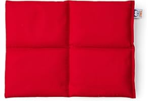 Sensory Owl Coussin Lesté Coussin Pondéré pour Genoux Thérapeutique en Coton pour Enfants Adultes Réduction du Stress 30 x 40 cm 4 kg Rouge