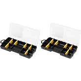 STANLEY Basic Organizer with 10 Compartments, Removable Dividers, Customizable, Ruler Marked on Lid, High Impact Polypropylen