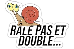 Spreadshirt Rale Pas Et Double Véhicule Humour Voiture Drôle Autocollant Sticker, 10 x 10 cm, blanc mat