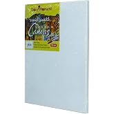 Rosy.Moment Square Blank Canvas 30Cm X 40 Cm White - 100% Cotton Artist Canvas Boards For Painting, Acrylic Pouring, Oil, Wat