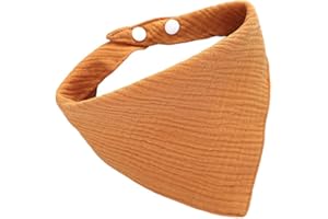 Manyao 1 Pc Bavoir Triangle Bébé, Gaze Bavoir Douce Serviette Table Enfant, Serviette De Salive Écharpe Bébé Bavoir Bandana Bébé, Jaune 30x30x47cm