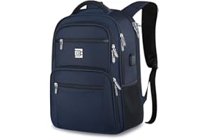 FANDARE Plecak na laptopa o przekątnej 15,6 cala, wodoszczelny, z USB, plecak biznesowy, funkcjonalny, plecak na laptopa, na czas wolny, biznes/szkolny, poliester