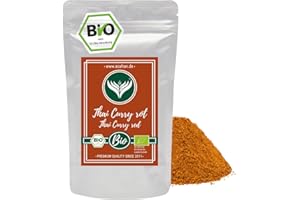 ‎AZAFRAN Azafran BIO Rotes Thai Curry Pulver, thailändische Küche, Currypulver rot asiatisch 250g