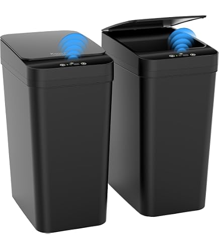 Sooyee 5er-Set Mülleimer-Verschlüsse, Schwarz, Für Touch-Deckel 10-60 Liter, Mit Verriegelung