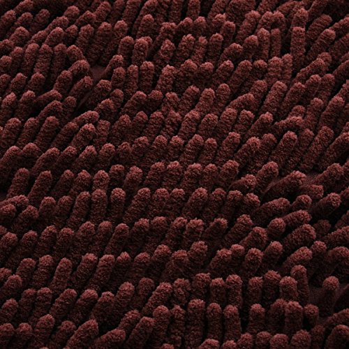 Leefrei Anti-Rutsch-Beschichtung Badematte /Badvorleger /Badteppich / Duschvorleger (50X80cm, Kaffe) - 3