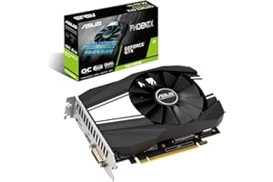 ASUS PHOENIX NVIDIA GeForce GTX 1660 SUPER OC Edition – Carte graphique (6GB GDDR6, PCIe 3.0, HDMI, DisplayPort, DVI-D, FHD, Ventilateurs à pales recourbées & double roulement à billes, Auto-Extreme)