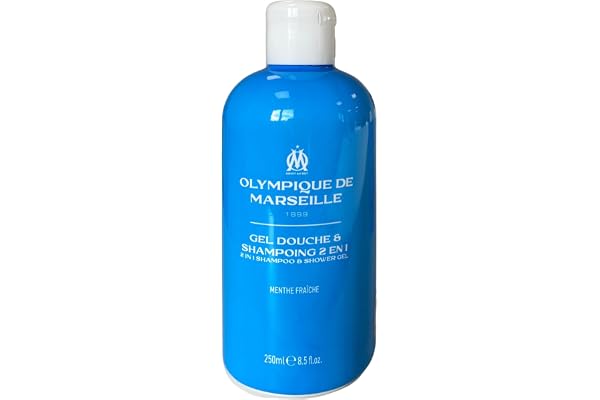 Gel douche 250 ml OM - Menthe fraiche - collection officielle OLYMPIQUE DE MARSEILLE