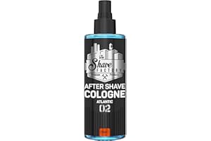 The Shave Factory After Shave Cologne – pachnąca esencja zapewniająca nienaganną pielęgnację po goleniu dla długotrwałego uczucia świeżości i komfortu (250 ml, 02 Atlantic)
