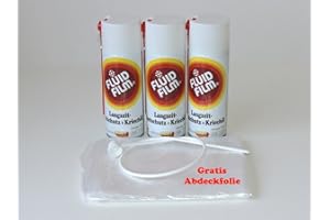 COLOURLOCK veteranicar24 Fluid Film AS-R Lot de 3 aérosols d'huile de protection contre la rouille et de lubrification de 400 ml avec film de protection offert