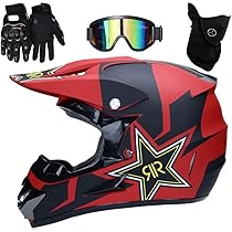 Casco Motocross Integrale Per Bambini - Con Occhiali, Guanti E Maschera - Taglie S-XL, Certificato DOT - Foto 13