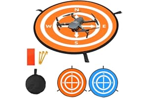 O'woda Drone Landing Pad, Piattaforma da Atterraggio Universale per Droni Pieghevole Portatile Impermeabile Tappeto di Atterraggio per DJI Mini 4K/Mini 4 PRO/3 PRO/Mini 2/2 SE/Avata 2/FPV - 55cm