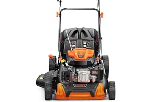 FUXTEC 4in1 Benzin Rasenmäher FX-RM5196 mit Edge-Cut, Gartenmäher inkl. Seitenauswurf-Funktion, 51 cm Schnittbreite, 4-Takt mit Hinterradantrieb, kugelgelagerte Big Wheel Räder, 60L Grasfangkorb