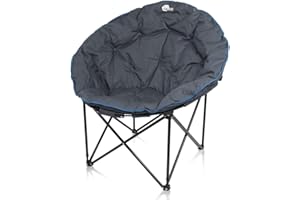 your GEAR Krzesło kempingowe Ortona XXL Moon Chair - składane krzesło ogrodowe - stołek Ø 100 cm, maks. 130 kg