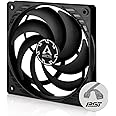 ARCTIC P12 Slim PWM PST - PC Fan, 120mm Fan, PC Case Fan with PWM Sharing Technology (PST), Pressure-optimised, Quiet motor, Computer, Extra slim, 300-2100 rpm - Black