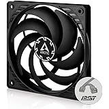 ARCTIC P12 SLIM PWM PST - 120 mm, Ventilateur Boitier Silencieux, Refroidisseur pour Unité Centrale, Pression Statique Élevée