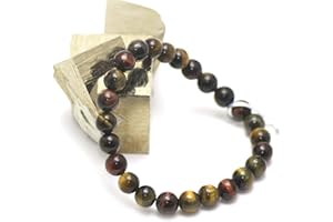 Miracles Minéraux Bracelet perle ronde 8 mm, pierre naturelle, création artisanale française, plus de 80 choix