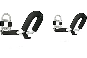 RUK Sport Kayak & Paddle Folding Padded Wall Rack Storage System 2 Bars