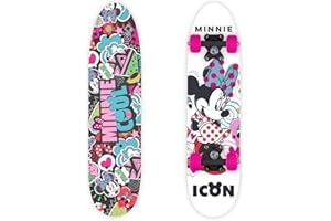 Seven Polska Skateboard Minnie Mouse (Bois) 61 x 15 x 8/10 cm (9935) Multicolore Taille Unique