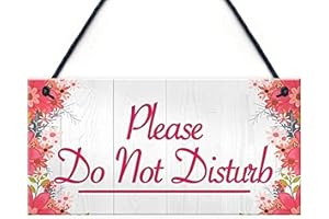 RED OCEAN Placa colgante de privacidad con texto en inglés "Please Do Not Disturb Therapist Hotel" para puerta de casa