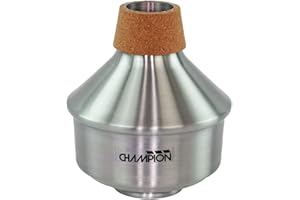 CHAMPION Mute Trumpet Wah - Lightweight and Easy to Use with Extendable Tube and Cork Surround - Aluminium/Cork