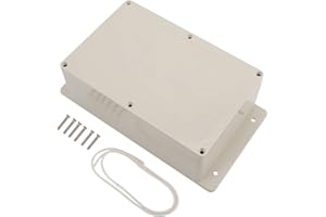 DasMorine Plastic Dustproof Waterproof IP65 Junction Box Wire Cable Connection Enclosure Plastic Dustproof Waterproof IP65 Junction Box Wire Cable Connection Enclosure (230 * 150 * 85mm)
