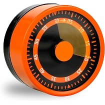 Mechanischer Küchentimer Mit Magnetischer Rückseite - Laut (85 DB), Batterielos & Visuell