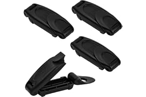 ROSEYAN 4 Stück Gurtversteller Seat Belt Clips Autositz Gurtversteller Auto Sicherheitsgurt Clip Gurt Stopper Clip Komfortabel Universelle Auto-Schultergurt-Positionierung Entspannen Schulter Hals, Schwarz