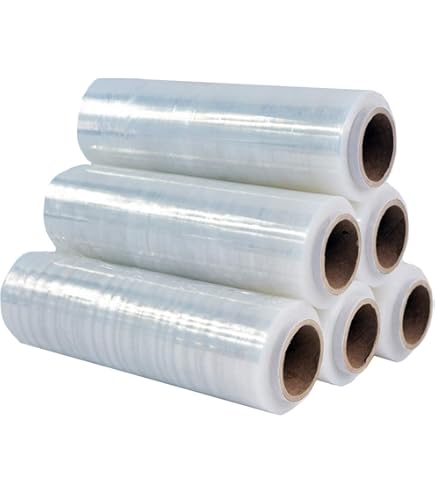 6 X Stretchfolie 3,5 Kg Transparent 23my