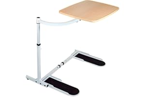 Stander Wonder Tray, Adjustable Swivel Table, Large Laptop Stand, Couch Desk, Side Tables & Gaming Bench, TV-Trays for Eating on Couches, Chairs, Recliners, Maple