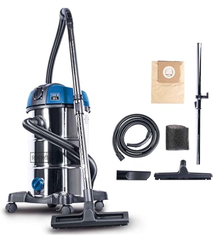MisterVac 5 Sacchetti Per Aspirapolvere Compatibili Scheppach NTS30 Premium 30L, Tessuto Non Tessuto Multistrato, Modello 5907720901
