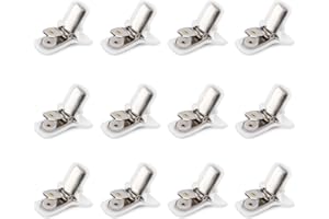 AGATIGE Wyściełane klipsy na kołdrę, 12 szt. zapobiega przesuwaniu się kołdry poszewki na kołdrę z klipsami do pościeli