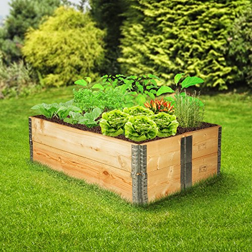 TecTake Hochbeet Rahmen faltbar 120 x 80 x 19 cm – diverse Mengen – (2x Hochbeet | Nr. 402271) - 2