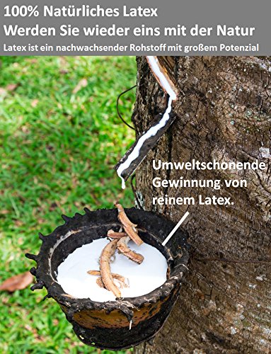 Premium Nackenstützkissen + 2 GRATIS Bambusfaser Kissenbezüge, Nackenkissen aus 100% naturelastischen Latex , Kopfkissen 40x80cm – mit diesem Kopfkissen Nackenschmerzen besiegen. - 3