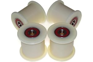 LASANA SMART MACHINES Sachet de 4 cales de courroie en nylon 60 mm diamètre 50 mm rainure 12 mm roulement usiné avec précision dans l'UE (60-50-12)