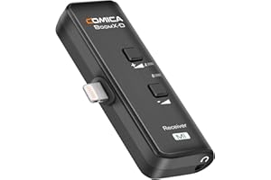 comica Professioneller Empfänger BoomX-DMI RX für kabelloses Lavalier-Mikrofonsystem BoomX-D 2,4 G, perfekt für YouTube, Facebook Live Stream usw. (1 Empfänger)