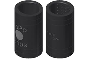 EMAX BOWLING SERVICE GMBH MAXIMIZE YOUR GAME EMAX JoPo Grips Inserts de bowling Power ovale/ovale Nub - Lot de 2 inserts de doigts avec picots - Noir