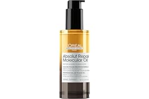 ‎L'ORÉAL PROFESSIONNEL PARIS L'Oréal Professionnel Zwei-Phasen Haaröl, Repariert geschädigte Haartypen, Bis zu 100h Glanz, 3 Tage Frizz-Kontrolle, Hitzeschutz bis 230°C, Serie Expert, Absolut Repair Molecular Bi-Phase Oil