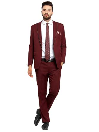 Royal Wine and Dine Maroon Suit 