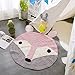 Produktbild Here&There Baby Teppich Matte Kinderteppich Kinderzimmer Schlafzimmer Wohnzimmer Boden Tier Babyzimmer Mädchen Dekoration Spielteppich Handball Ballmatte (80 x 80 cm, Fuchs)
