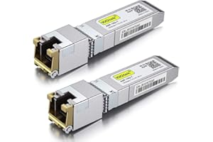 10GTEK [Pack of 2] HPP, HP Aruba Compatible 10Gb SFP+ RJ45 Module, Copper 10GBase-T SFP+ Transceiver, up to 30-Meter