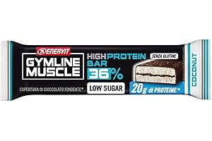 ENERVIT GYMLINE MUSCLE GYMLINE MUSCLE 25 BARRETTE 60g COCONUT HIGH PROTEIN BAR COCCO
