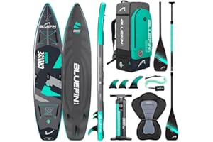 BLUEFIN SUP Tabla de Paddle Surf Hinchable Cruise Carbon 12' de Bluefin/Tabla de Sup para Adultos/Sup Cruise 12' de Bluefin/Pack de Tabla de Paddle/Portátil/Tabla de Paddle Carbon/Incluye Accesorios
