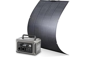 ALLPOWERS Generador solar R600, batería LiFePO4 de 299 WH con panel solar de 200 W SF200, carga rápida de 1 hora, adecuado para jardín, viajes, camping, RV, fiesta de emergencia
