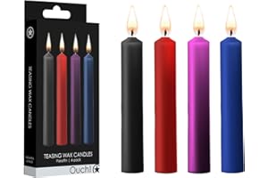 Ouch! Teasing Wax Candles - Parafin - 4-pack - Mixed Colors
