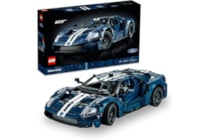 LEGO Technic Ford GT, wersja z 2022 roku, Samochód do Zbudowania dla Dorosłych w skali 1:12 z Autentycznymi Funkcjami, Zestaw Kolekcjonerski, Pomysł na prezent, 42154